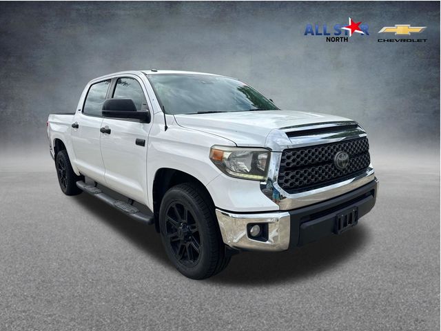 Super White 2019 Toyota Tundra SR5 CrewMax 5.7L Pickup Truck 4X2 6-Speed Automatic Overdrive