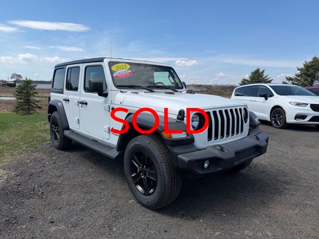 Bright White Clearcoat 2022 Jeep Wrangler Unlimited Sport Altitude 4WD SUV / Crossover Four-Wheel Drive 8-Speed Automatic
