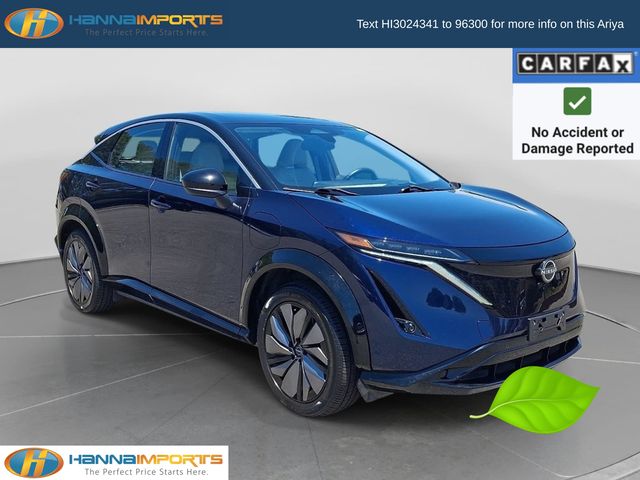 Deep Ocean Blue Pearl/Black Diamond Pearl 2023 Nissan Ariya SUV / Crossover Front-Wheel Drive Continuously Variable Transmission