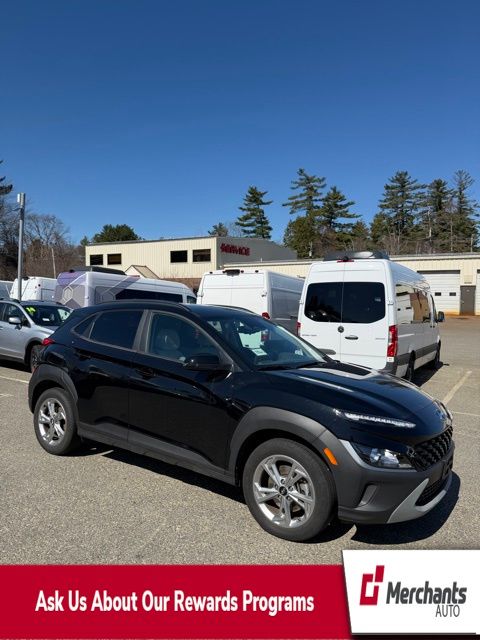 Abyss Black Pearl 2023 Hyundai Kona SEL AWD SUV / Crossover All-Wheel Drive Continuously Variable Transmission
