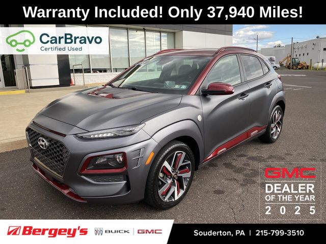 Matte Gray w/Iron Man Red Roof 2019 Hyundai Kona SUV / Crossover All-Wheel Drive 7-Speed Automatic