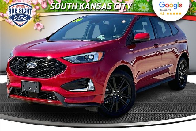 Rapid Red Metallic Tinted Clearcoat 2024 Ford Edge ST Line AWD SUV / Crossover All-Wheel Drive 8-Speed Automatic