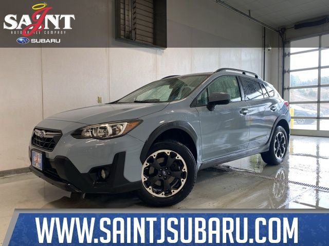 Cool Gray Khaki 2021 Subaru Crosstrek Premium AWD SUV / Crossover All-Wheel Drive Continuously Variable Transmission