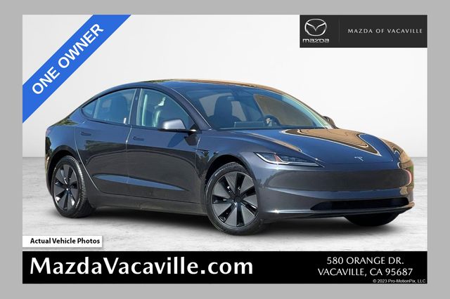 Stealth Gray 2025 Tesla Model 3 Long Range RWD Sedan Rear-Wheel Drive 1-Speed Automatic
