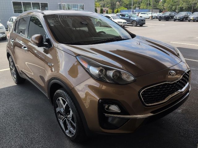 Red (Burnished Copper) 2021 Kia Sportage SUV / Crossover All-Wheel Drive 6-Speed Automatic Overdrive