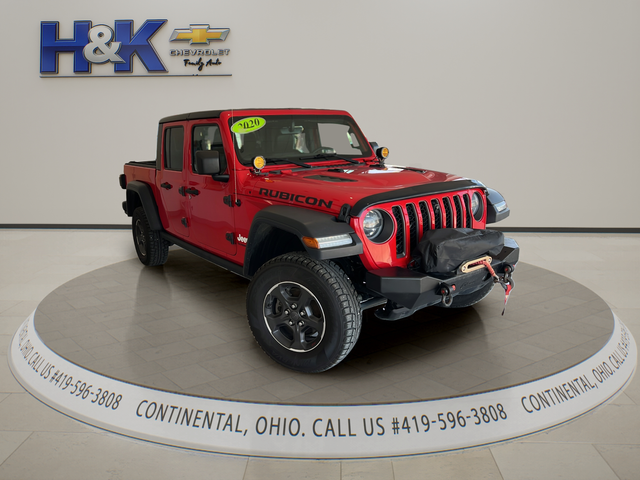 Firecracker Red Clearcoat 2020 Jeep Gladiator Rubicon Crew Cab 4WD Pickup Truck Four-Wheel Drive 8-Speed Automatic