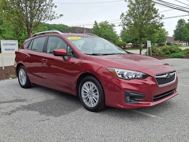 Crimson Red Pearl 2018 Subaru Impreza Hatchback All-Wheel Drive Continuously Variable Transmission