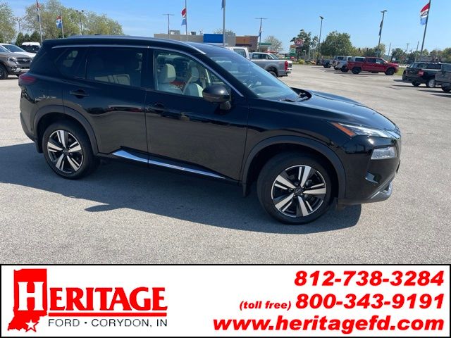 Super Black 2023 Nissan Rogue SUV / Crossover All-Wheel Drive Continuously Variable Transmission