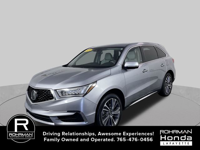 Silver 2019 Acura MDX SUV / Crossover Front-Wheel Drive 9-Speed Automatic