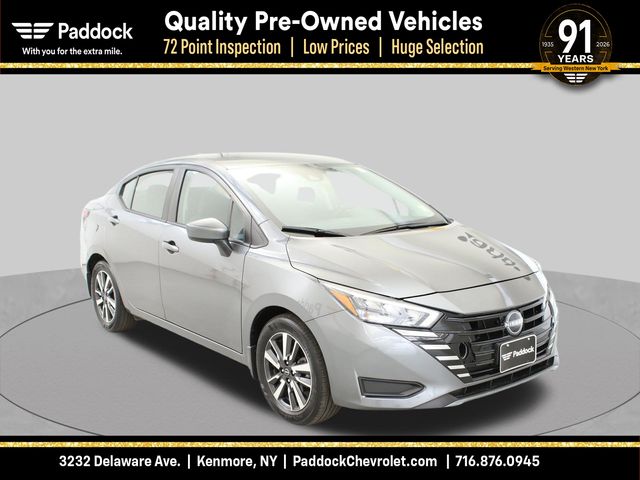Gray (Gun Metallic) 2025 Nissan Versa Sedan Front-Wheel Drive Continuously Variable Transmission