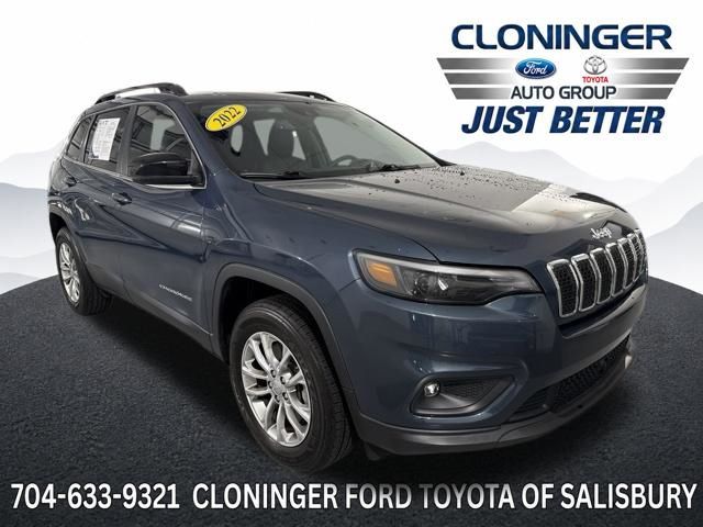 Slate Blue 2022 Jeep Cherokee SUV / Crossover Four-Wheel Drive 9-Speed Automatic
