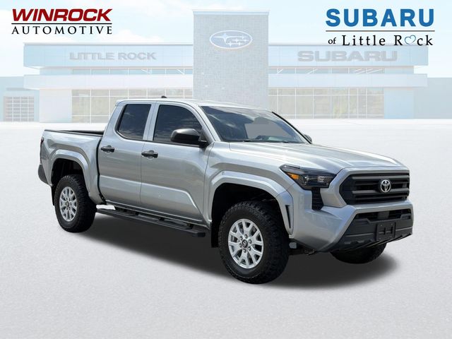 Celestial Silver 2024 Toyota Tacoma SR Double Cab 4WD Pickup Truck Four-Wheel Drive 8-Speed Automatic