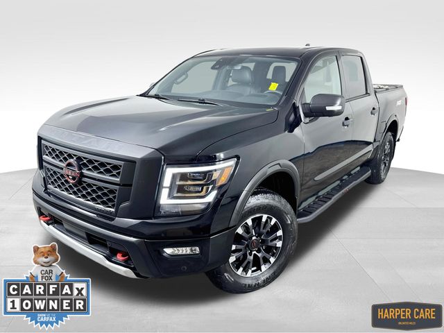 Super Black 2024 Nissan Titan Pickup Truck Four-Wheel Drive 9-Speed Automatic