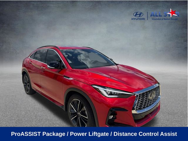 Dynamic Sunstone Red 2022 INFINITI QX55 Essential AWD SUV / Crossover All-Wheel Drive Continuously Variable Transmission