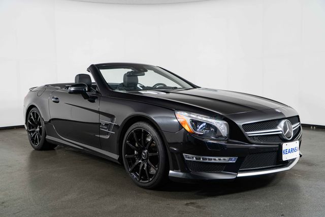 Black 2013 Mercedes-Benz SL-Class SL 63 AMG Convertible Rear-Wheel Drive 7-Speed Automatic