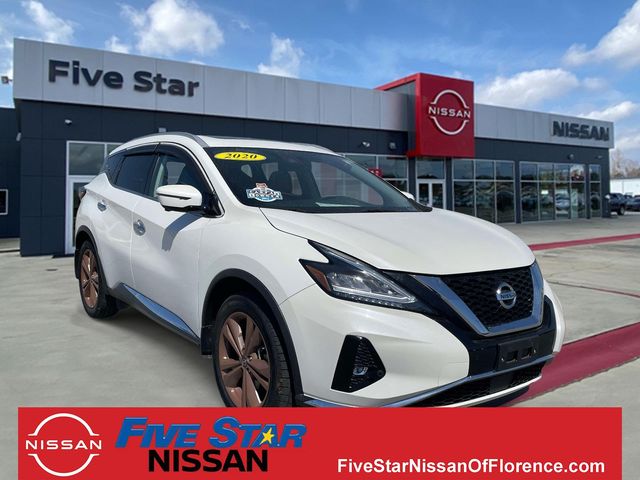 Pearl White Tricoat 2020 Nissan Murano Platinum FWD SUV / Crossover Front-Wheel Drive Continuously Variable Transmission