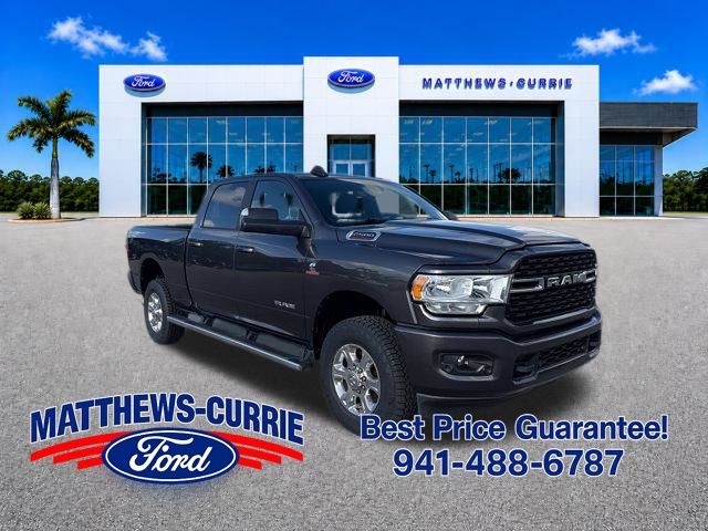 Gray (Granite Crystal Metallic Clearcoat) 2022 RAM 2500 Big Horn Crew Cab 4WD Pickup Truck Four-Wheel Drive 6-Speed Automatic