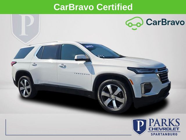 Summit White 2023 Chevrolet Traverse SUV / Crossover Four-Wheel Drive 9-Speed Automatic