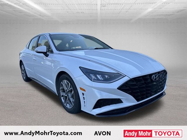Quartz White 2021 Hyundai Sonata Sedan Front-Wheel Drive 8-Speed Automatic Overdrive