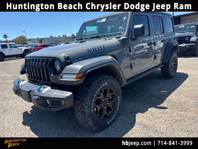 Sting-Gray Clearcoat 2023 Jeep Wrangler 4xe Willys 4WD SUV / Crossover Four-Wheel Drive 8-Speed Automatic