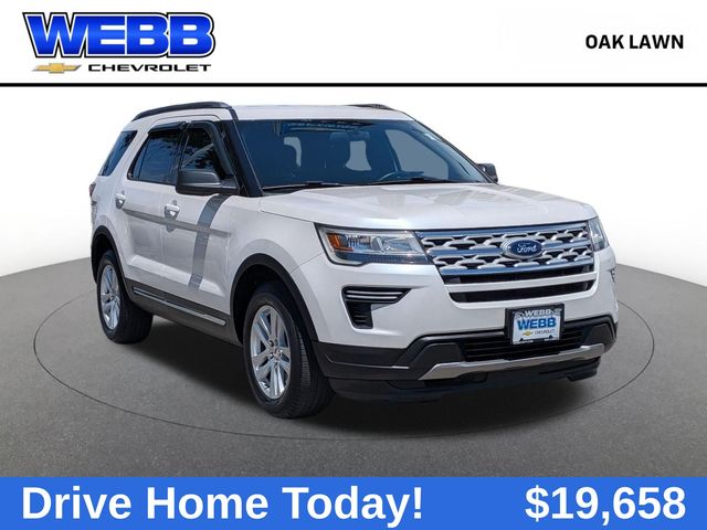 White Platinum Clearcoat Metallic 2019 Ford Explorer SUV / Crossover All-Wheel Drive 6-Speed Automatic