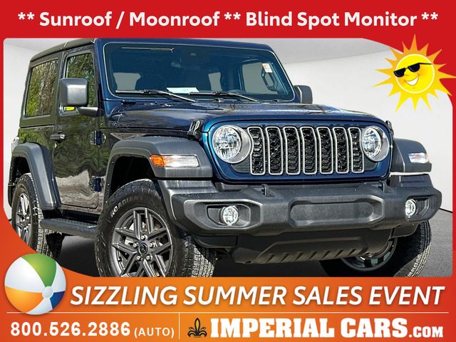 Fathom Blue Pearlcoat 2025 Jeep Wrangler Sport S 2-Door 4WD SUV / Crossover Four-Wheel Drive 8-Speed Automatic