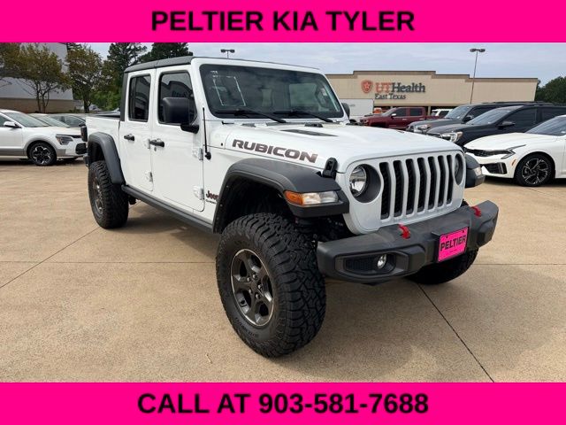 Bright White Clearcoat 2022 Jeep Gladiator Rubicon Crew Cab 4WD Pickup Truck Four-Wheel Drive 8-Speed Automatic