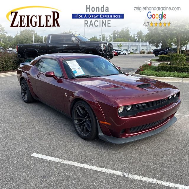 Octane Red Pearlcoat 2021 Dodge Challenger Coupe Rear-Wheel Drive 6-Speed Manual