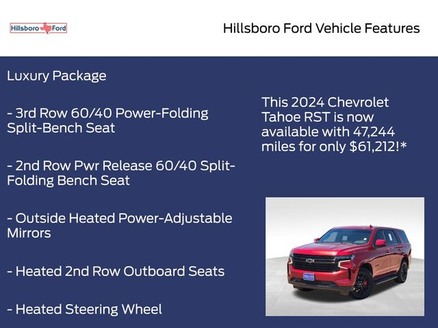 2024 Radiant Red Tintcoat Chevrolet Tahoe RST 4X4 SUV