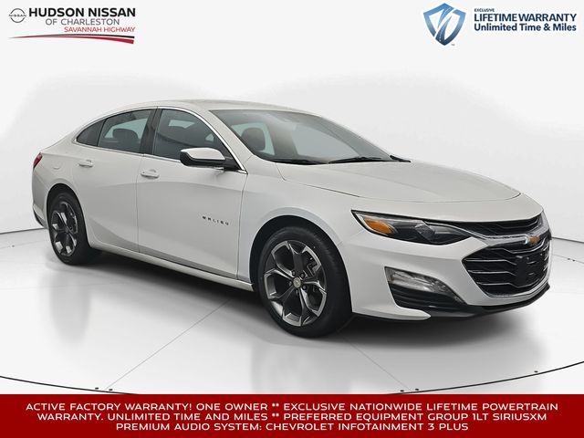 Summit White 2024 Chevrolet Malibu LT with 1LT FWD Sedan Front-Wheel Drive Continuously Variable Transmission