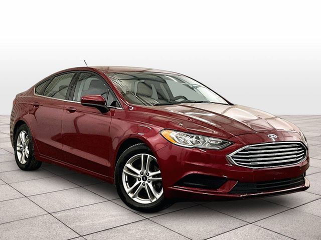 2018 Ford Fusion SE Red at Klick Lewis Buick Chevrolet