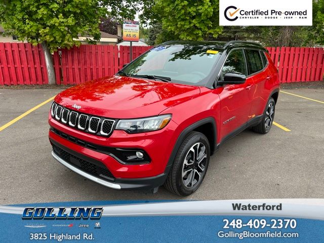 Redline Pearlcoat 2023 Jeep Compass SUV / Crossover Four-Wheel Drive 8-Speed Automatic