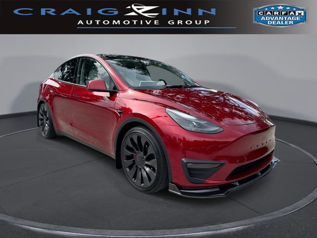 White 2024 Tesla Model Y Performance AWD SUV / Crossover All-Wheel Drive 1-Speed Automatic