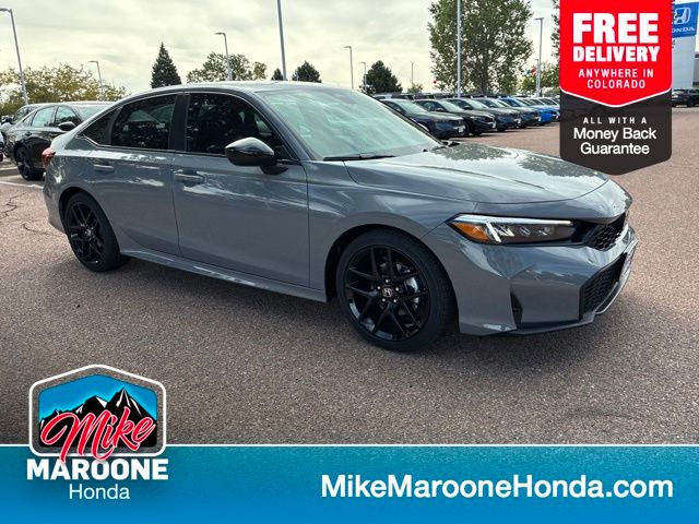 Urban Gray Pearl 2026 Honda Civic Sedan Front-Wheel Drive Continuously Variable Transmission