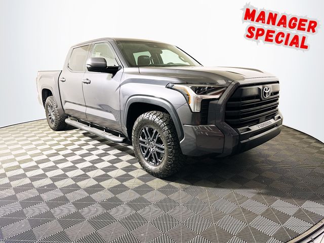 Magnetic Gray Metallic 2023 Toyota Tundra SR5 CrewMax Cab 4WD Pickup Truck Four-Wheel Drive Automatic