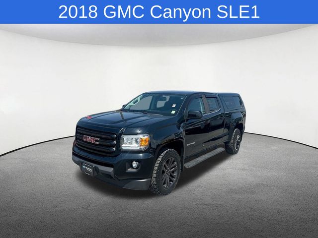 Black 2018 GMC Canyon Pickup Truck Four-Wheel Drive 8-Speed Automatic