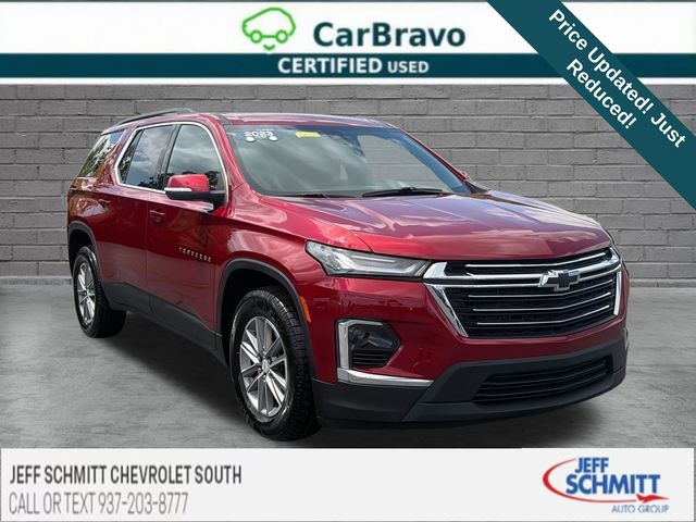 Radiant Red Tintcoat 2023 Chevrolet Traverse SUV / Crossover Four-Wheel Drive 9-Speed Automatic