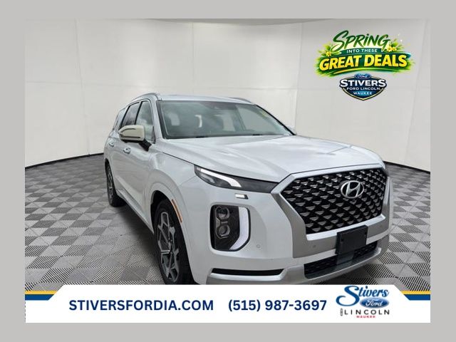 Hyper White 2021 Hyundai Palisade Calligraphy AWD SUV / Crossover All-Wheel Drive 8-Speed Automatic
