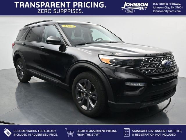 Agate Black Metallic 2024 Ford Explorer SUV / Crossover All-Wheel Drive Automatic