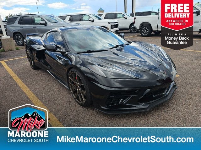 Black 2021 Chevrolet Corvette Coupe Rear-Wheel Drive 8-Speed Dual Clutch