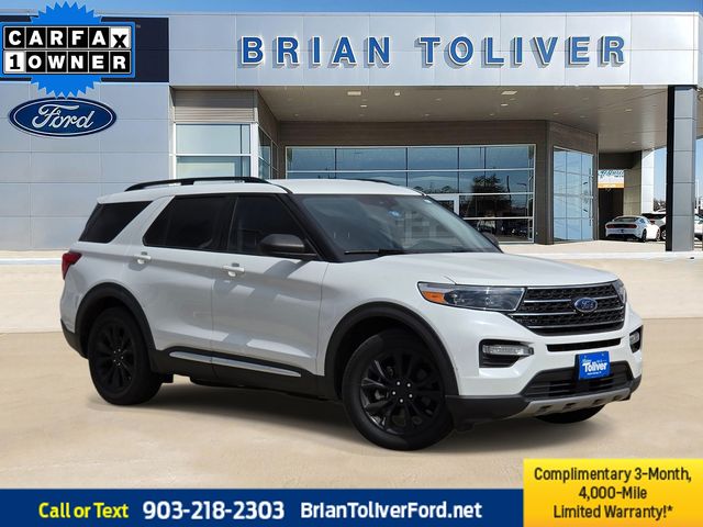 White Metallic 2020 Ford Explorer SUV / Crossover Rear-Wheel Drive Automatic