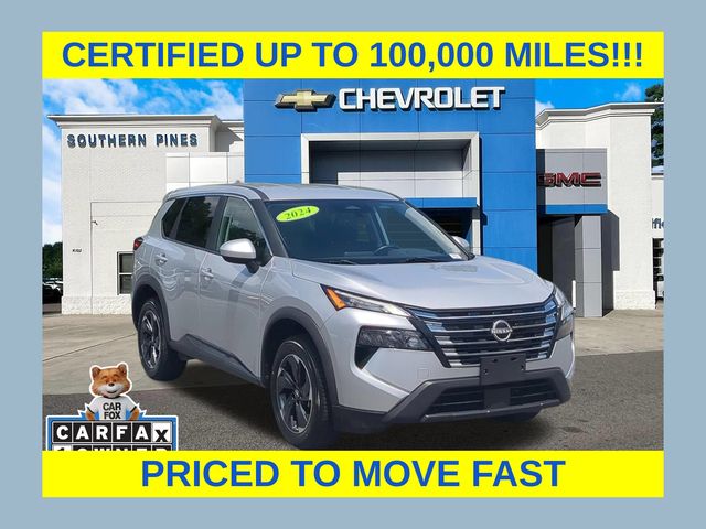 Brilliant Silver Metallic 2024 Nissan Rogue SUV / Crossover All-Wheel Drive Continuously Variable Transmission
