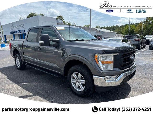 Gray Metallic 2021 Ford F-150 Pickup Truck Four-Wheel Drive Automatic