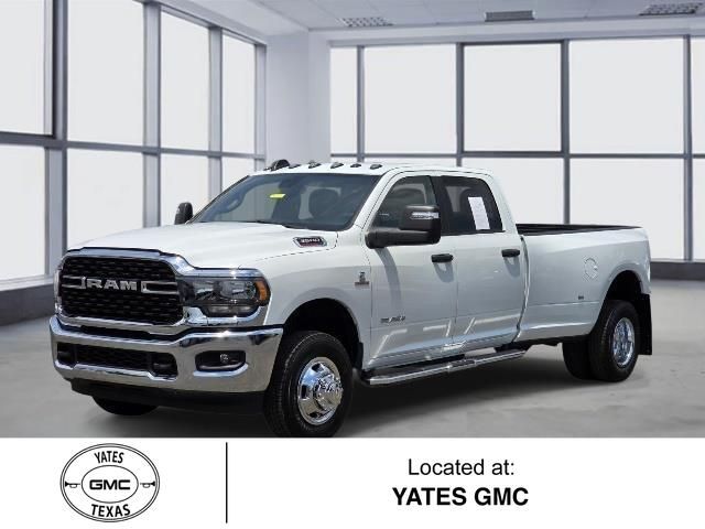 Bright White Clearcoat 2024 RAM 3500 Big Horn Crew Cab LB DRW 4WD Pickup Truck Four-Wheel Drive 6-Speed Automatic