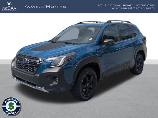 Geyser Blue 2023 Subaru Forester Wilderness Crossover AWD SUV / Crossover All-Wheel Drive Continuously Variable Transmission