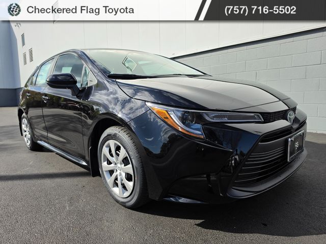 Midnight Black 2026 Toyota Corolla LE FWD Sedan Front-Wheel Drive Continuously Variable Transmission