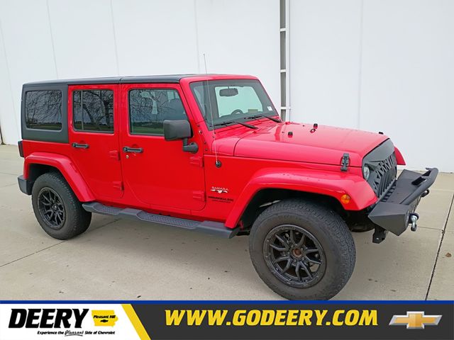 Firecracker Red Clearcoat 2016 Jeep Wrangler Unlimited Sahara 4WD SUV / Crossover Four-Wheel Drive 5-Speed Automatic