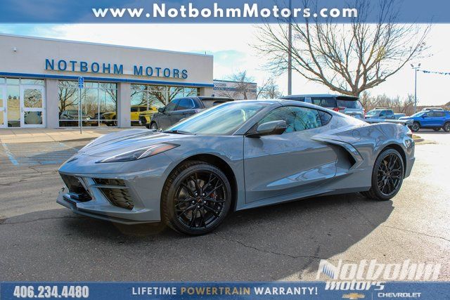 Sea Wolf Gray Tricoat 2025 Chevrolet Corvette Coupe Rear-Wheel Drive 8-Speed Dual Clutch