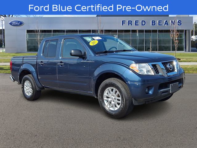 Arctic Blue Metallic 2017 Nissan Frontier Pickup Truck Four-Wheel Drive 5-Speed Automatic Overdrive