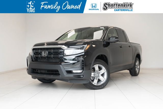 Black 2025 Honda Ridgeline RTL AWD Pickup Truck All-Wheel Drive 9-Speed Automatic